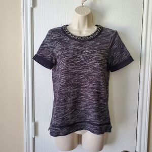 Madewell SparkleTrim Sweatshirt Tee